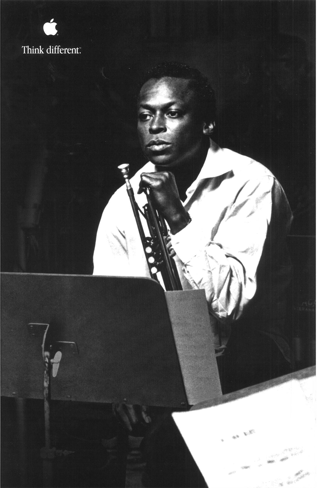 Original Apple Think Different Miles Davis Poster Mac Computer 2000