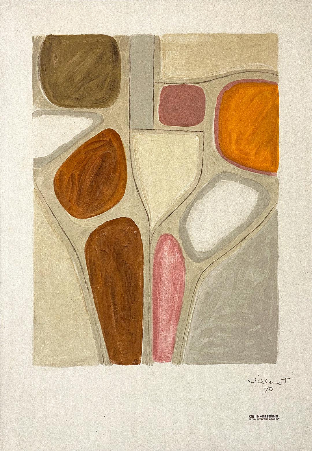 Original Vintage Bally Poster Hand Signed by Bernard Villemot 1970 Shoes