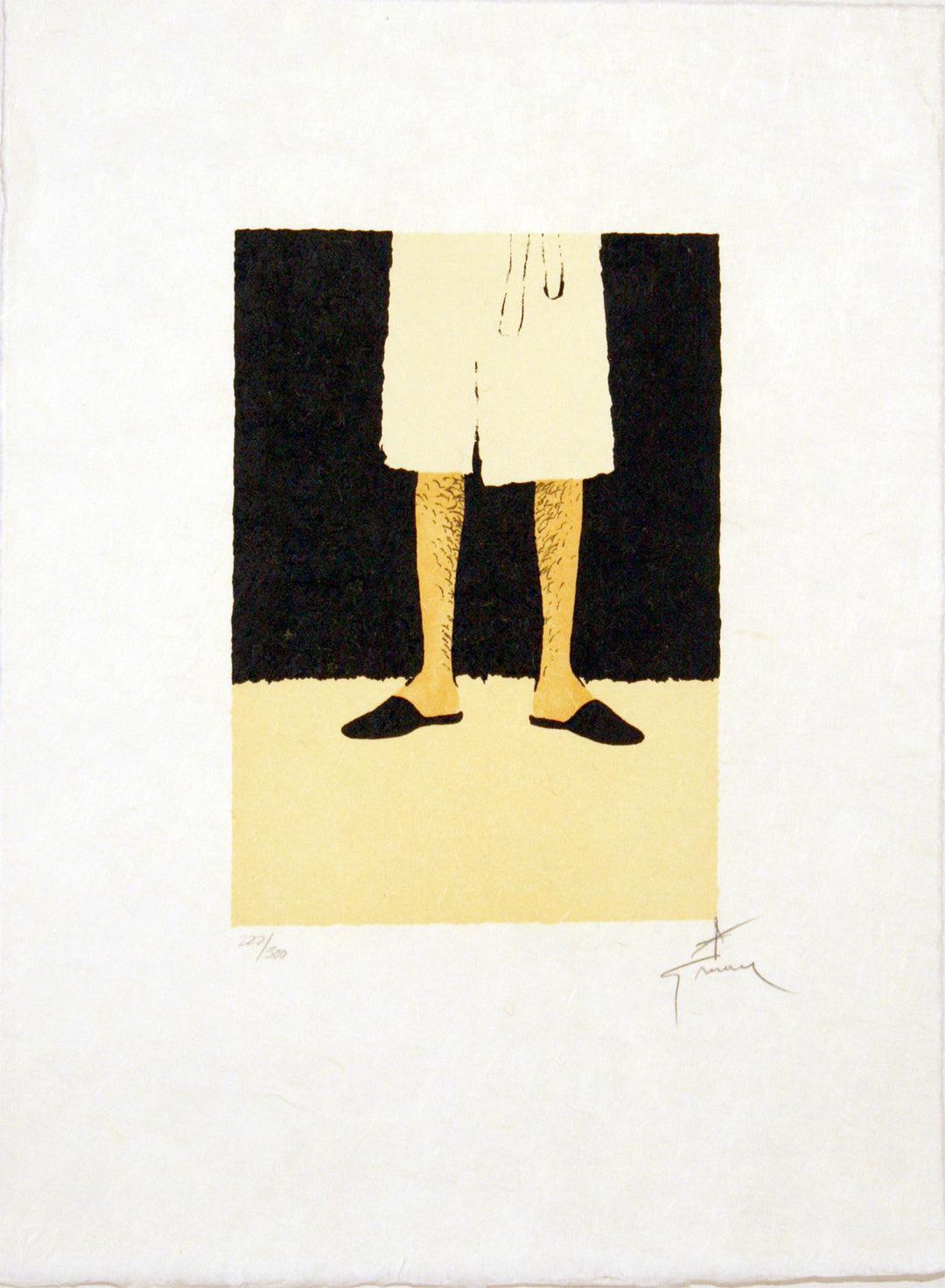 Rene Gruau Hand Signed and Numbered Print c1989 Bathrobe