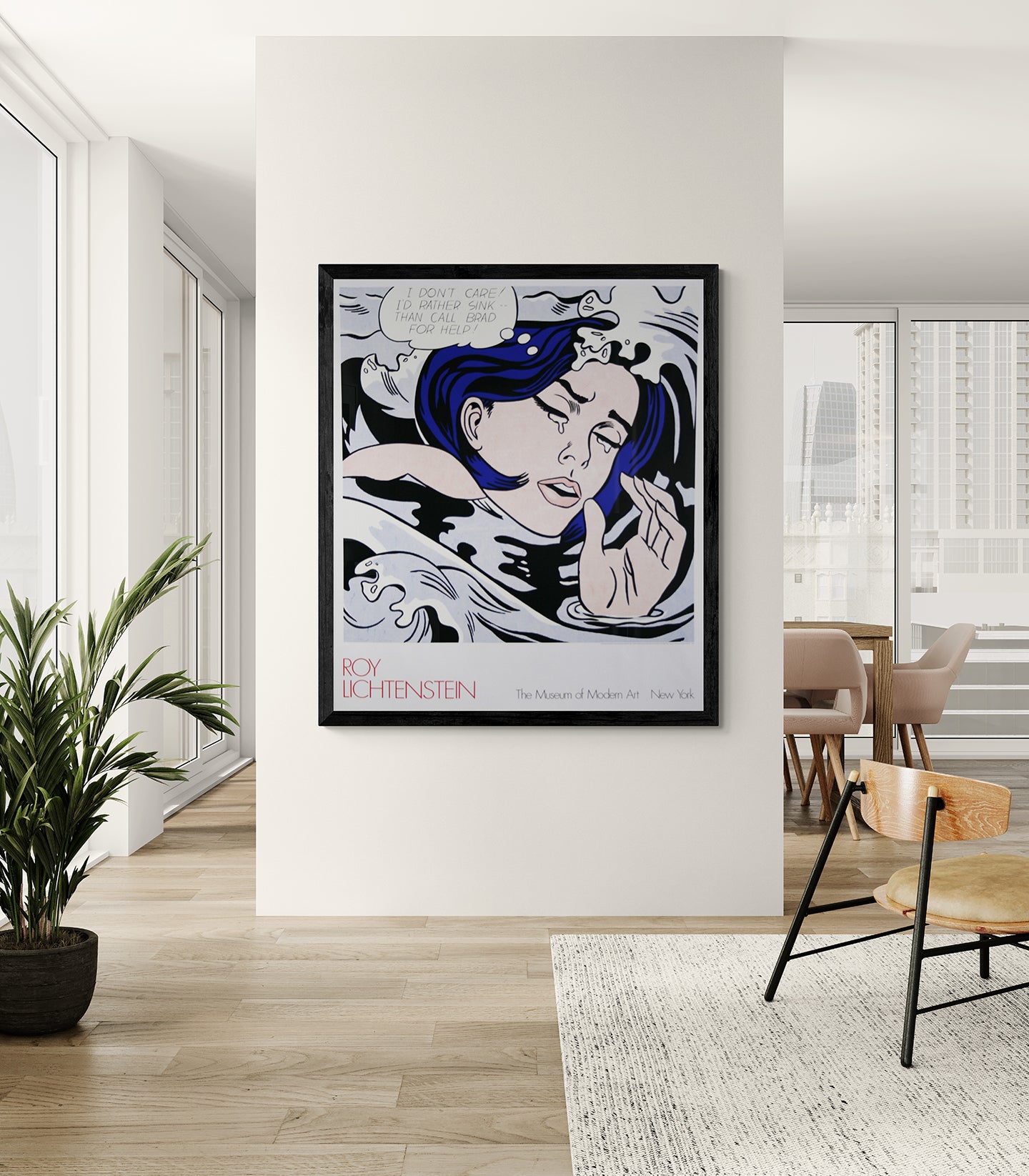 Drowning Girl - Lichtenstein