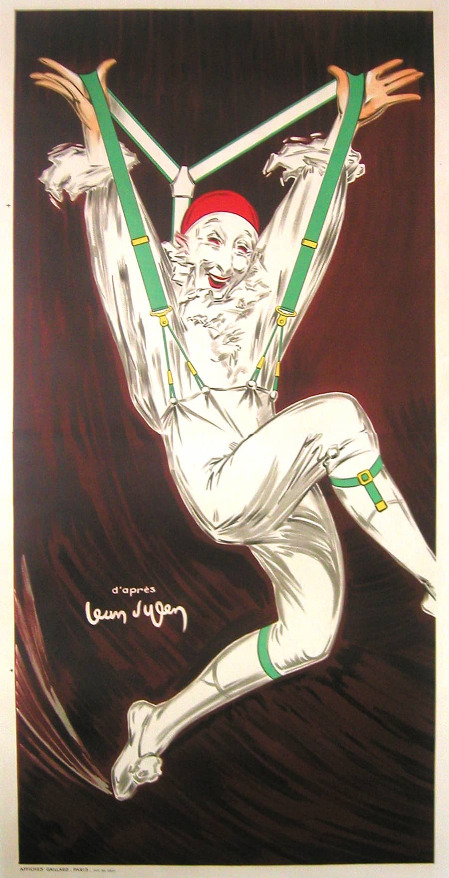 Original French Filver Poster by Jean D’Ylen 1926 for Suspenders and Garters