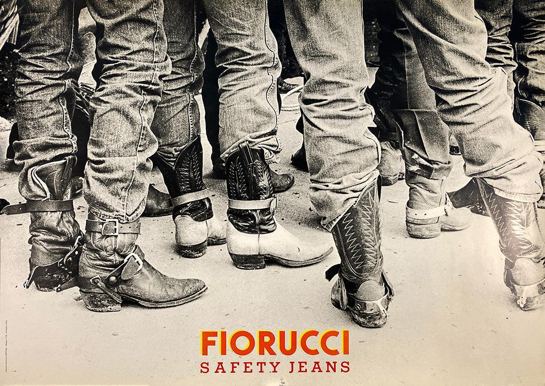 Original Vintage Fiorucci - Safety Jeans - Boots Poster C1975