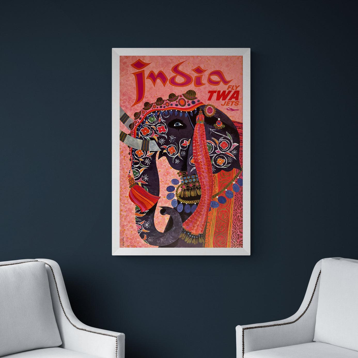 Fly TWA Jets - India Pink Elephant