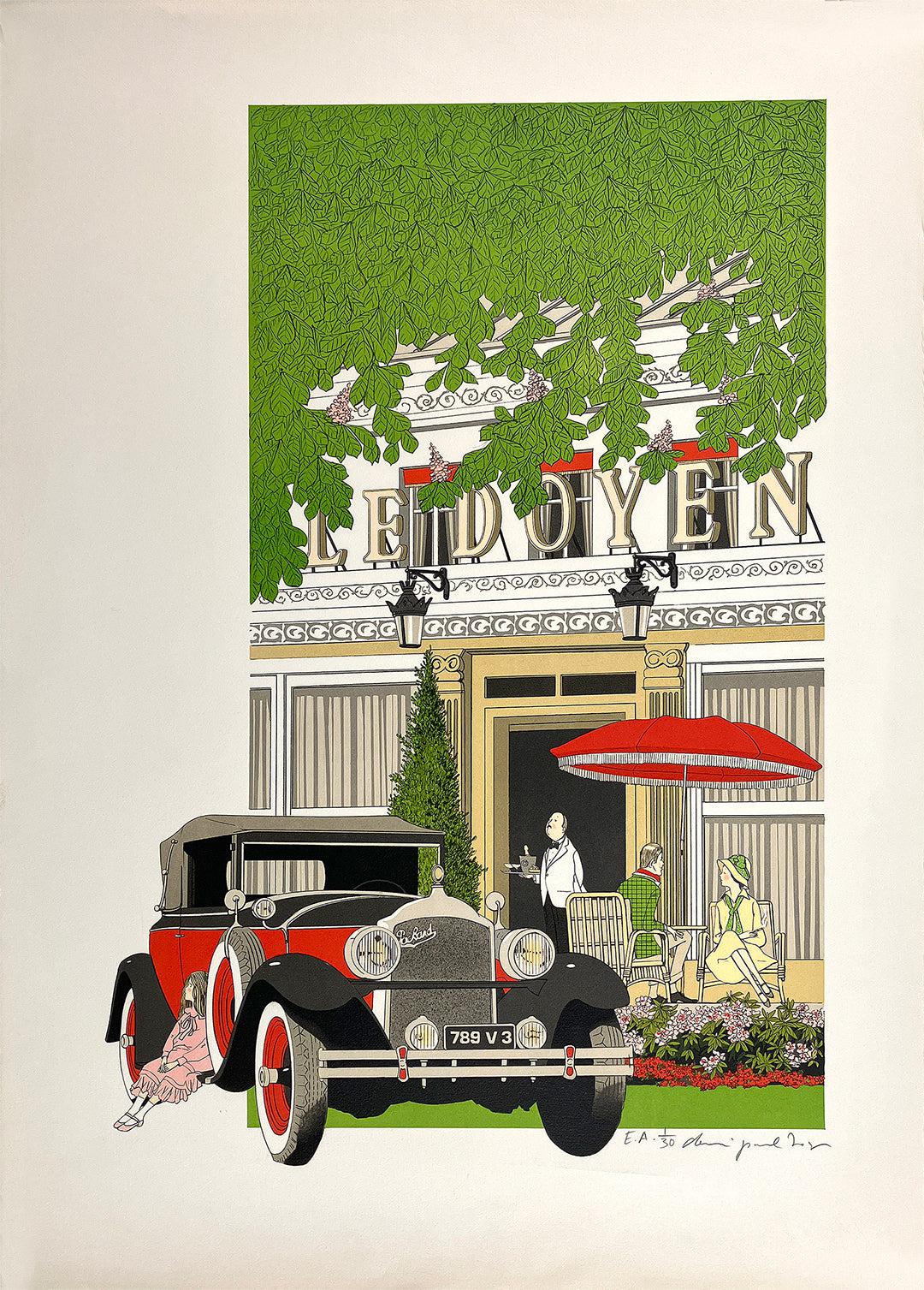 The Brasserie. French vintage poster.