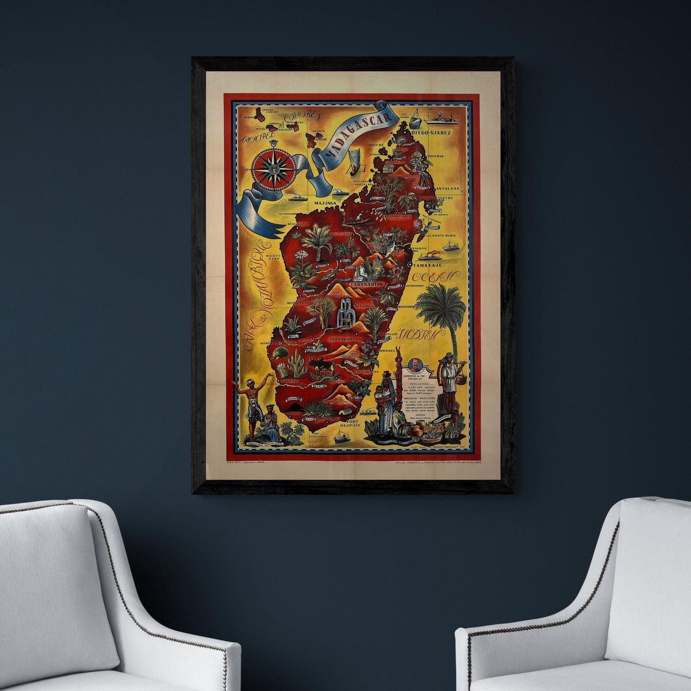 Madagascar Map - Tranchant