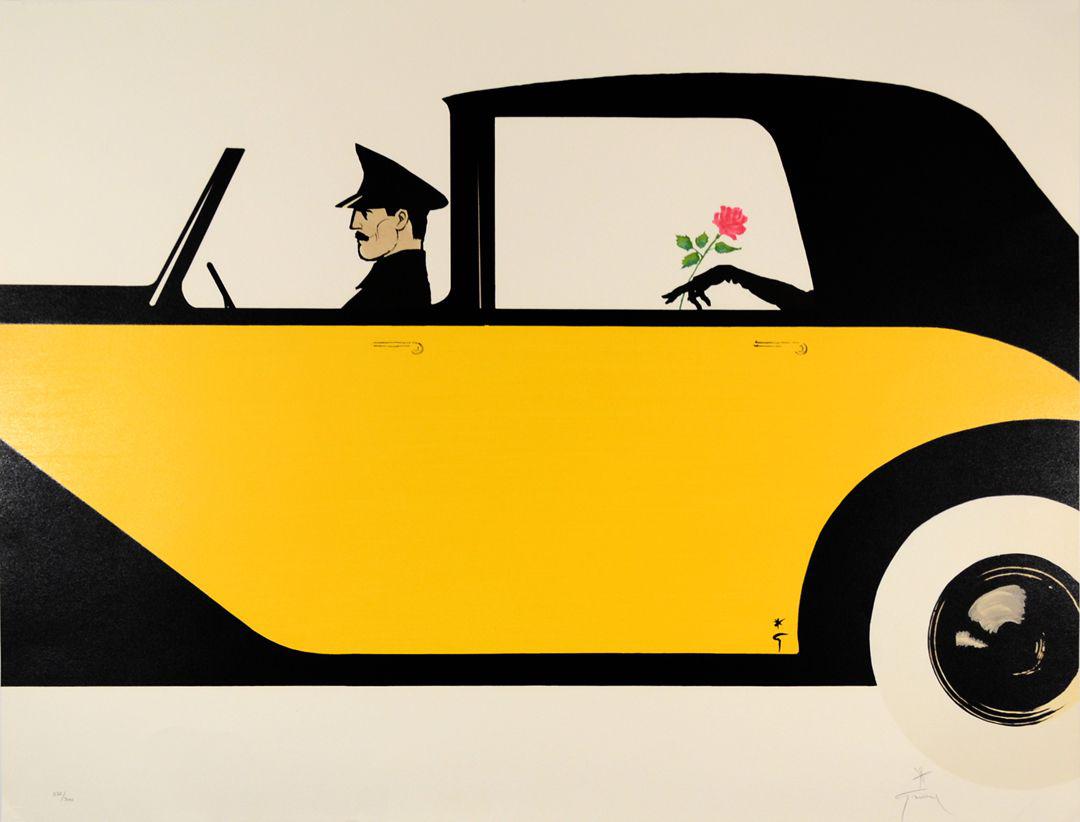 Rene Gruau Hand Signed and Numbered Print - Rose de Bagatelle 1989