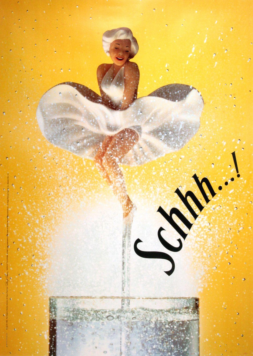 Marilyn Monroe Original Vintage Poster for Schweppes 1995