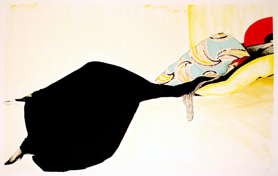 Rene Gruau Hand Signed and Numbered Print c1989 Sweet Leisure