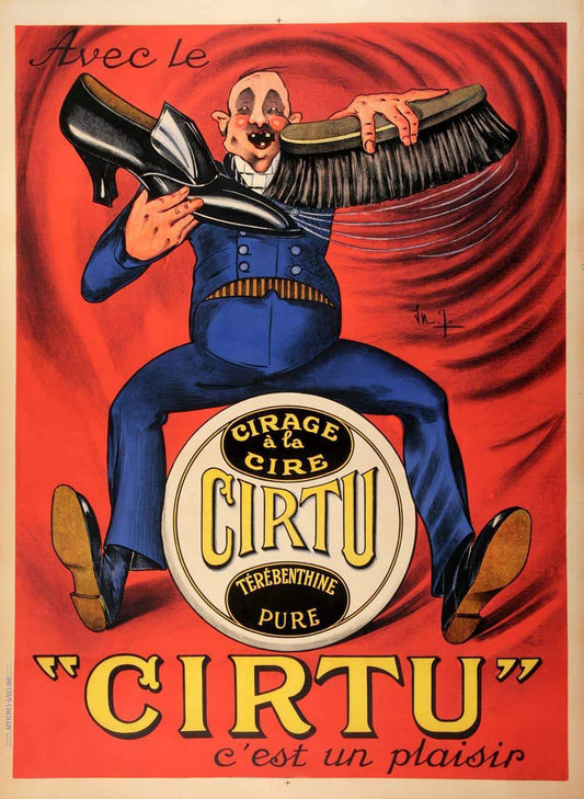 Cirtu Shoe Polish Original French Poster c1920