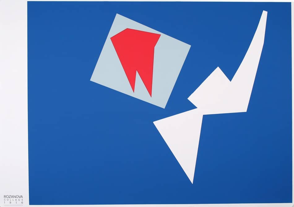 Collage of 4 Colors by Olga Rosanova 1989