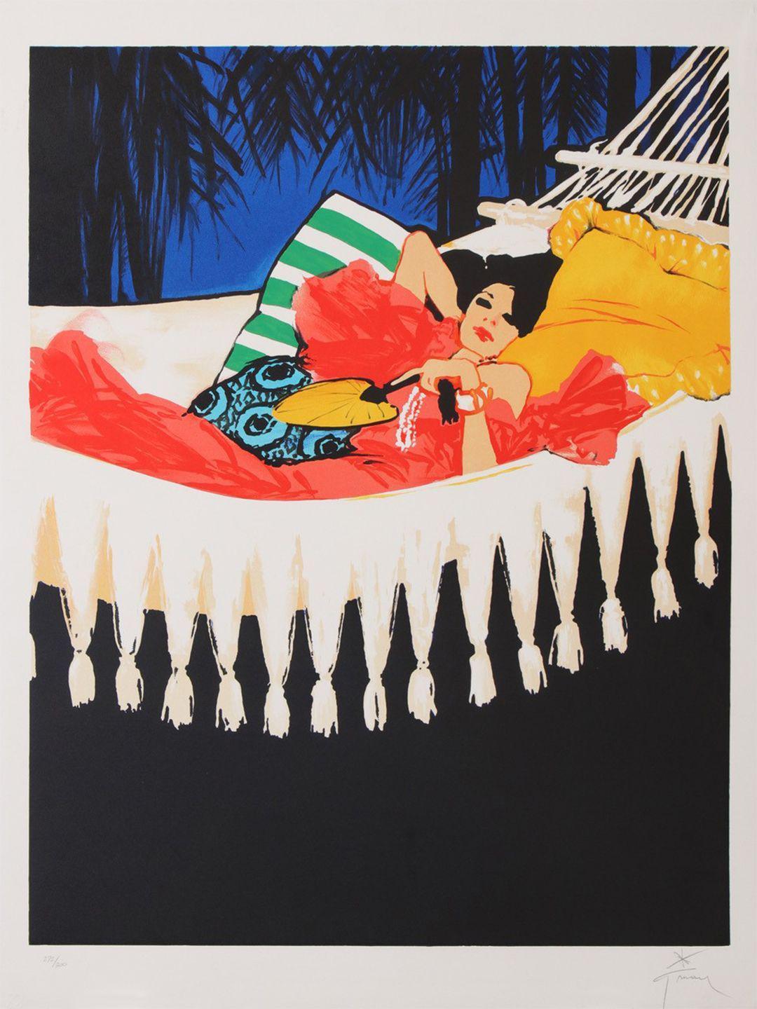 Rene Gruau HandSigned and Numbered Print - Dioressence 1989