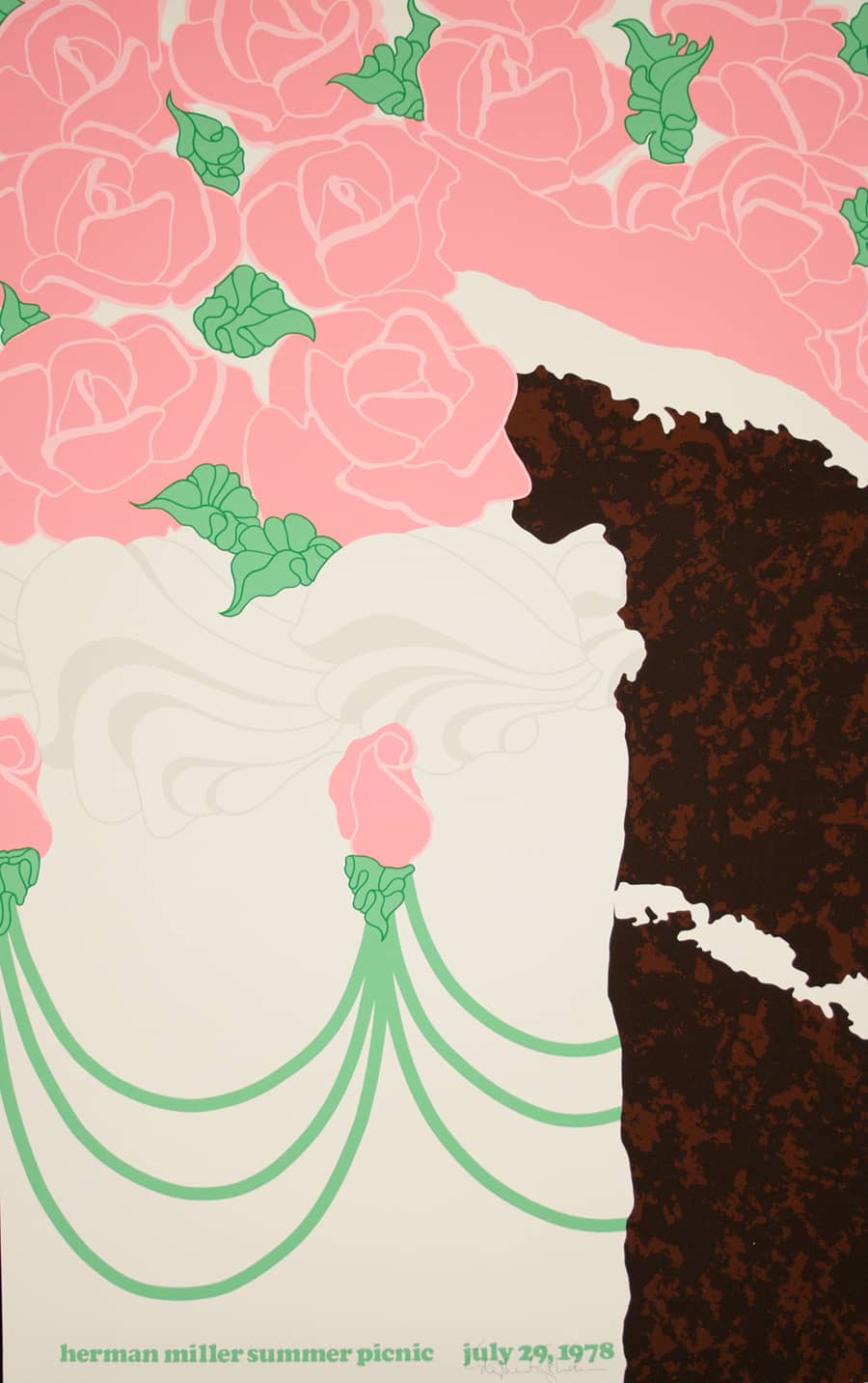 Original Herman Miller Poster 1978 by Steve Frykholm - Cake