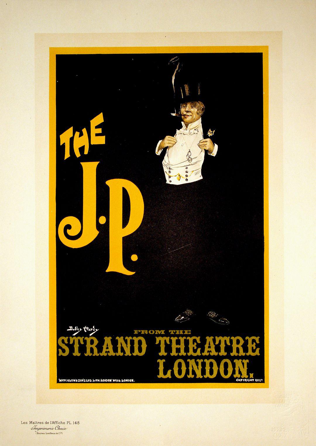 Original Maitres de L'Affiche - PL 148 by Dudley Hardy 1895 - The J.P.