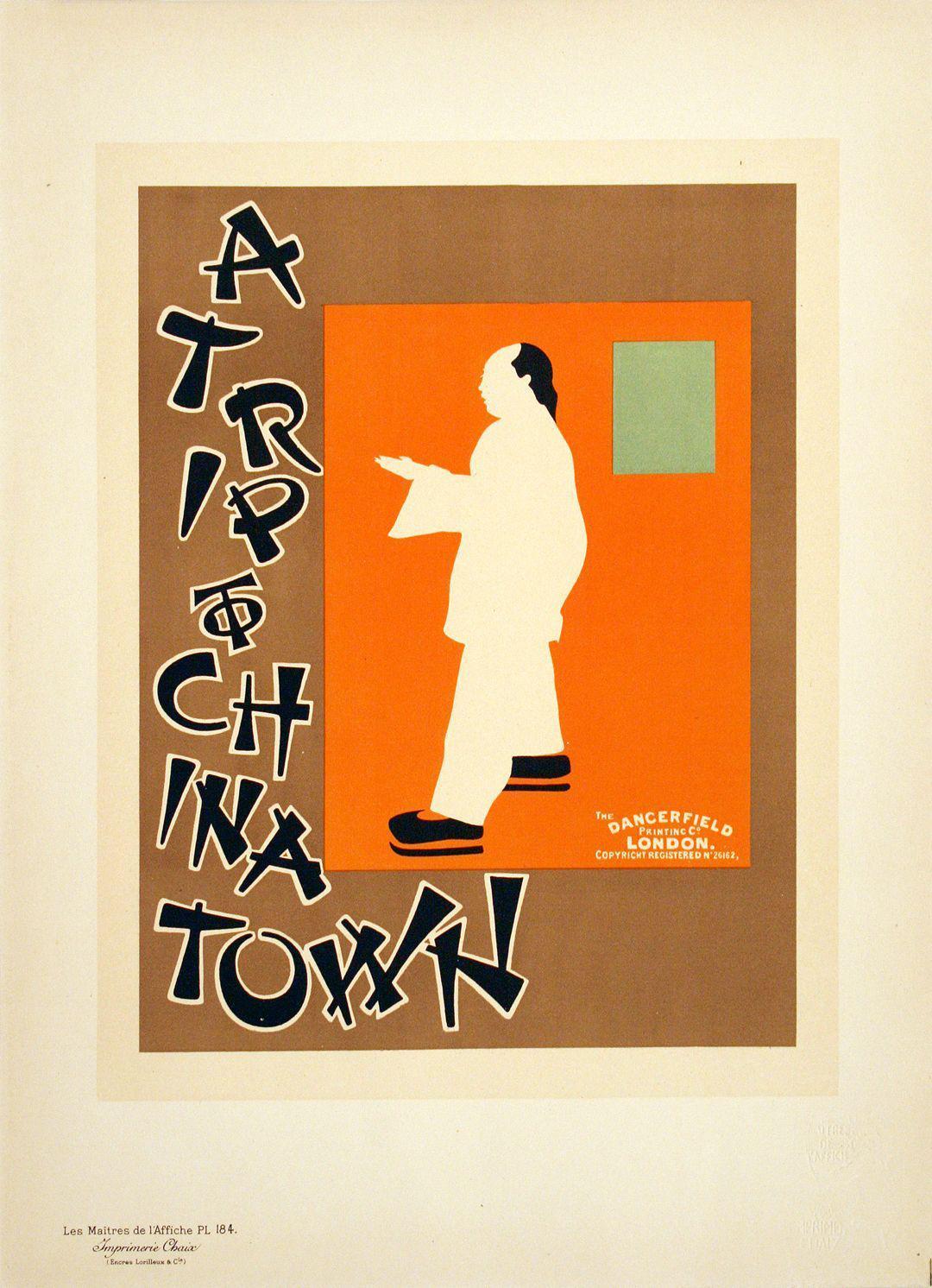 Original Maitres de L'Affiche - PL 184 by Beggarstaff Brothers1899 - A Trip to Chinatown