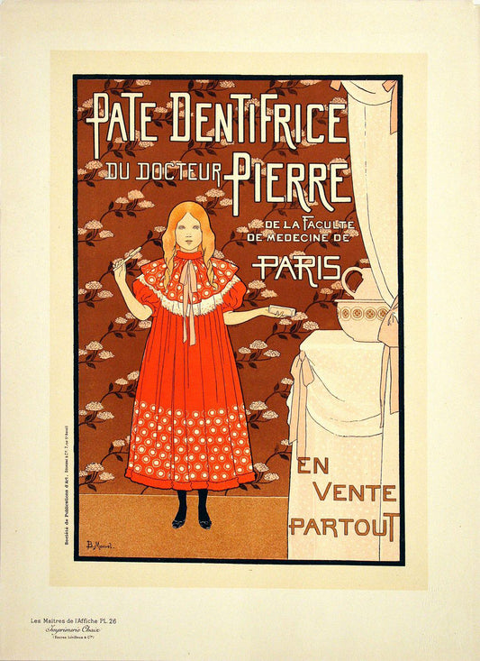 Original Maitres de L'Affiche - PL 26 by Monvel 1895 - Pate Dentifrices