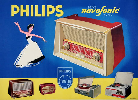 Philips Original Vintage Poster 1959 Ballroom Dancer by Elvinger