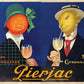 Original Vintage Poster Pierjac Orangeade Citronnade by Auzolle 1925 Two Sheets