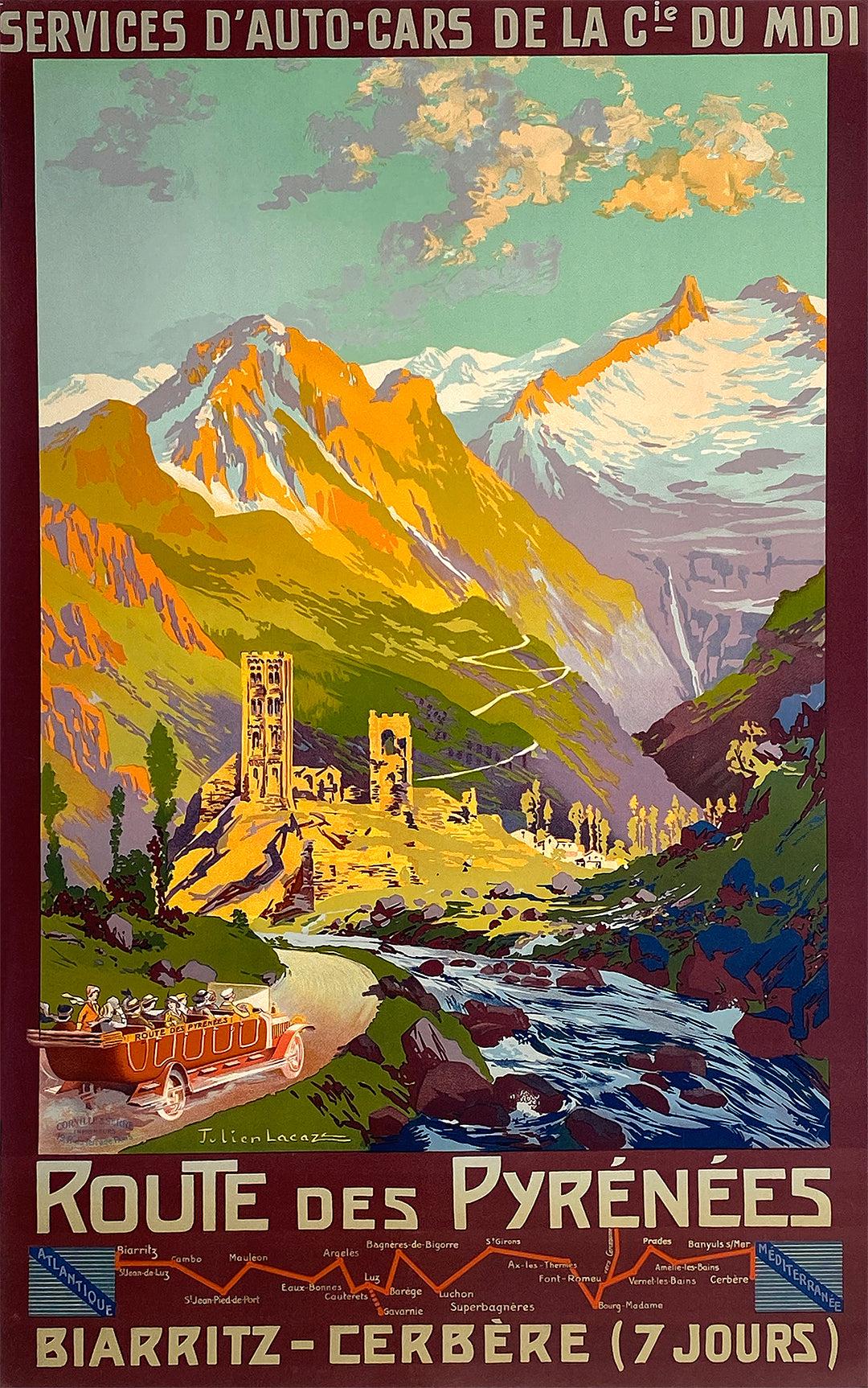 Vintage Travel Poster, Catalan Pyrenees deals Photo from 1970s