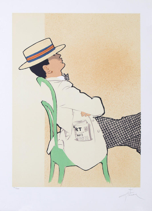 Le Balcon a Nice Print by Rene Gruau