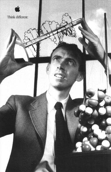 Original Vintage Apple Think Different Poster Dr. James Watson 2000
