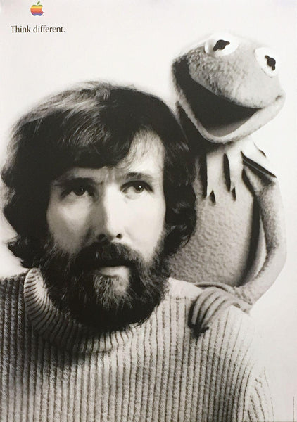 Original Vintage Apple Think Different Poster Jim Henson The 