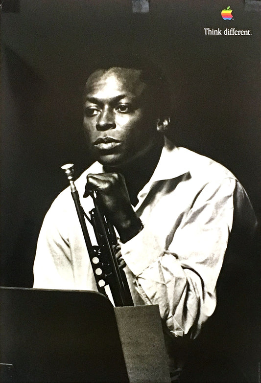 Original Vintage Apple Think Different Poster Miles Davis 1998