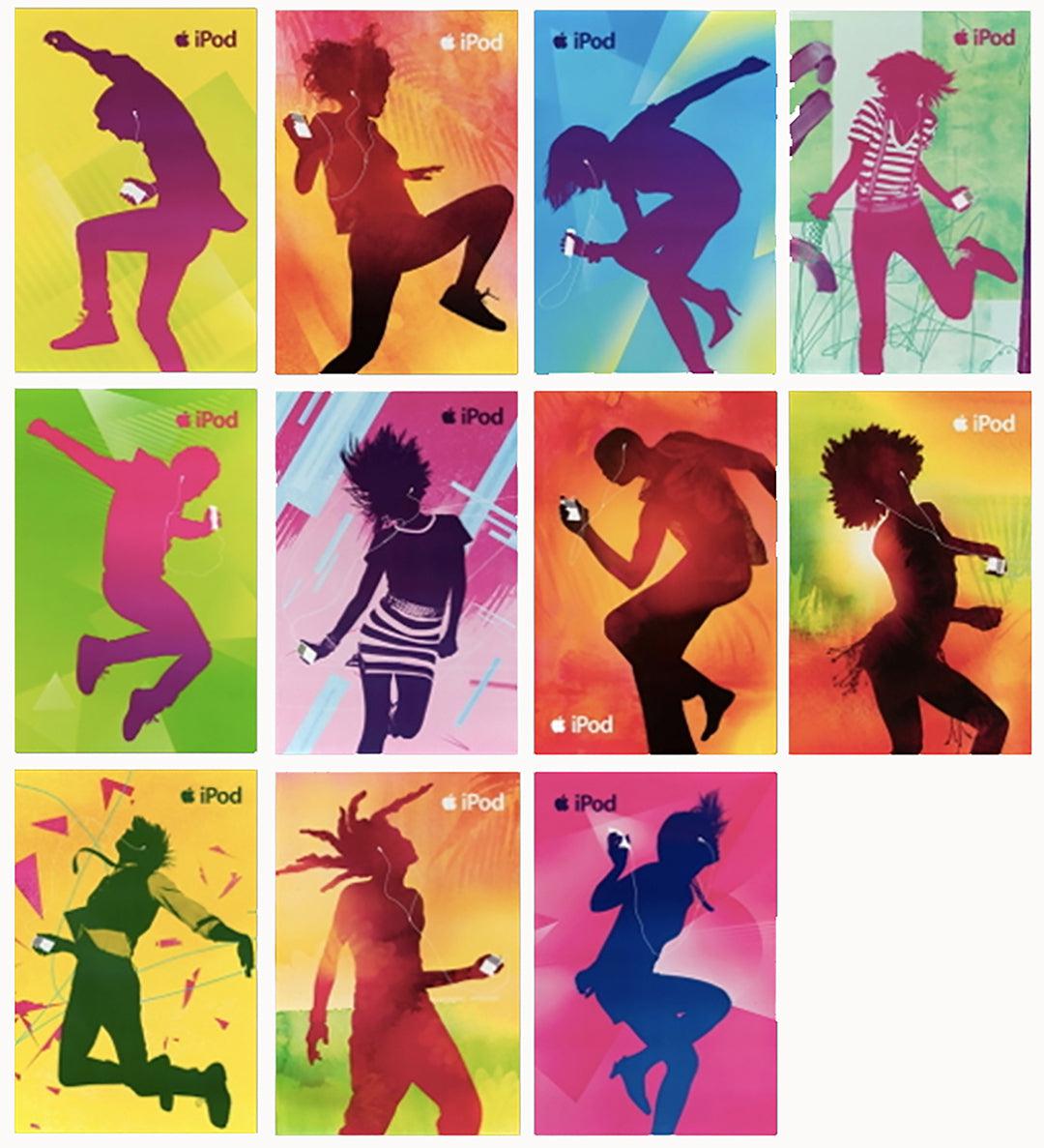 Original Set of 11 Apple iPod Posters 2007 - Great Graphics