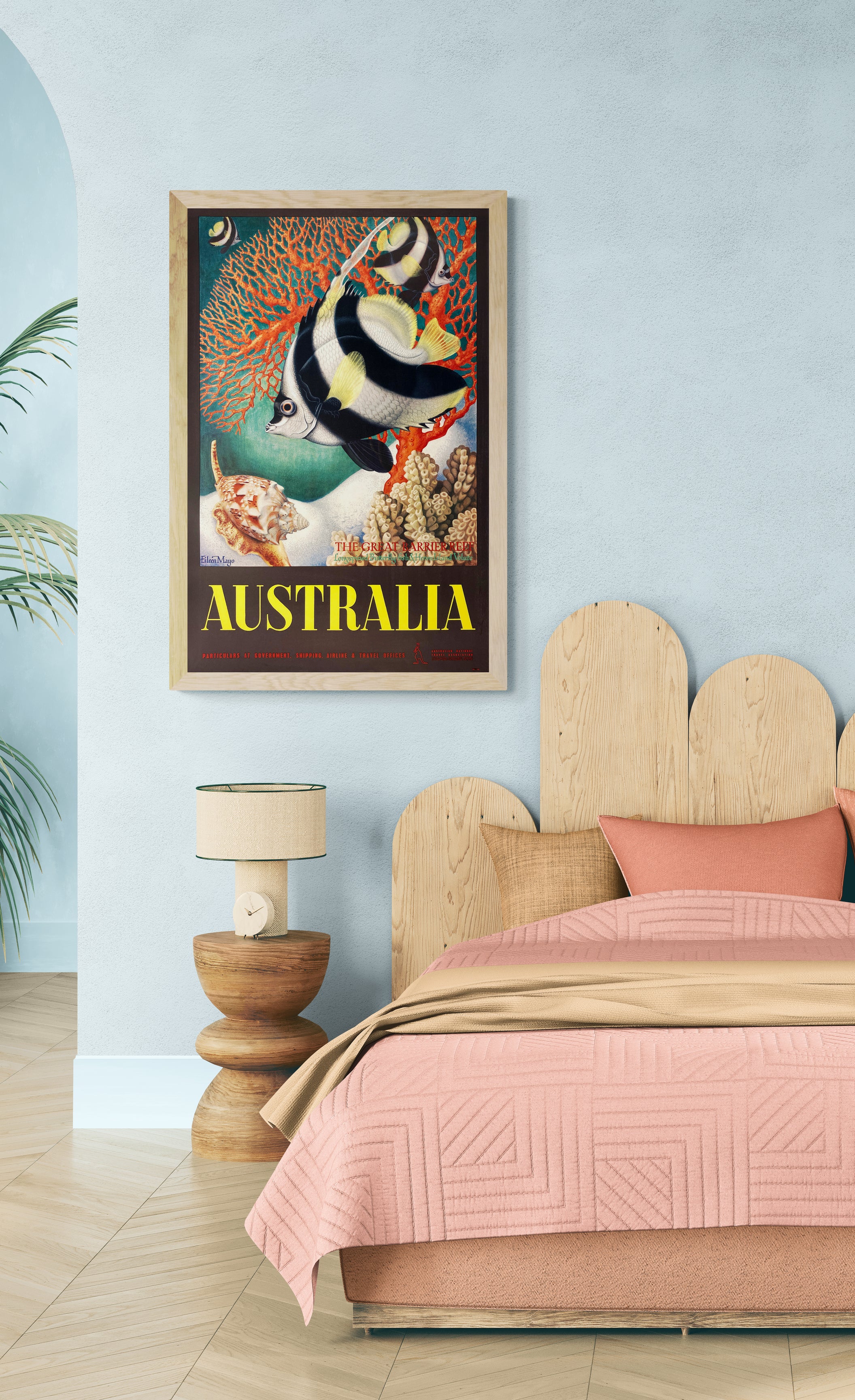 Original Vintage Poster for Australia - The Great Barrier Reef by