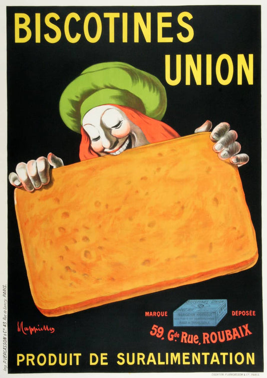 Biscotines Union by Leonetto Cappiello - Original Vintage Poster 1906