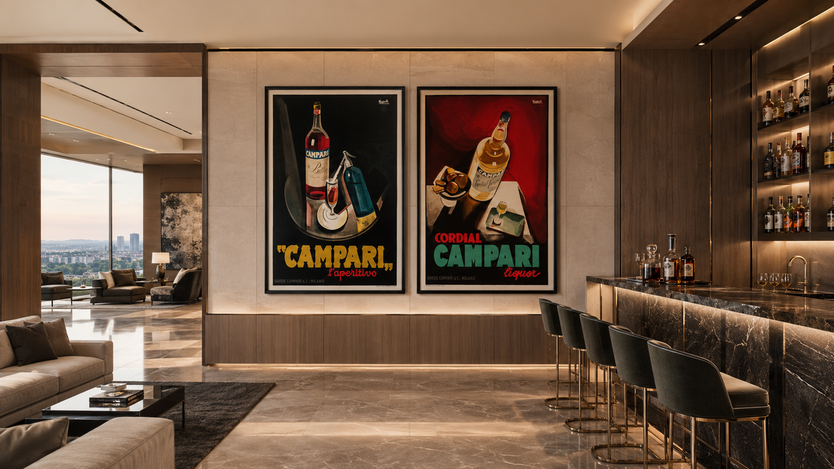 Bitter Campari - Nizzoli - Large Black