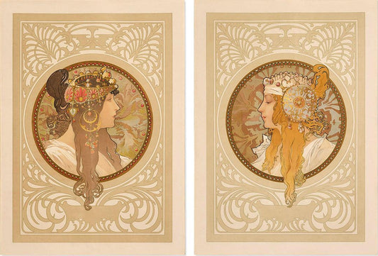 Byzantine-Heads-Pair-Framed-Poster