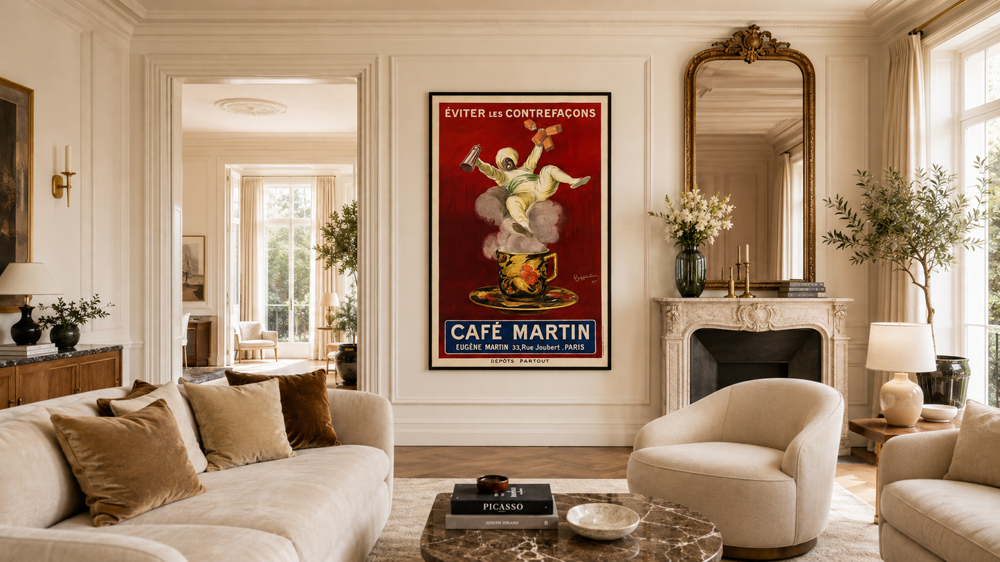 Cafe' Martin - Cappiello Oversized
