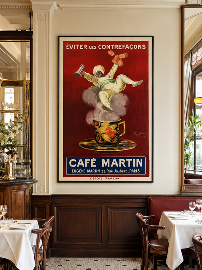 Cafe' Martin - Cappiello Oversized