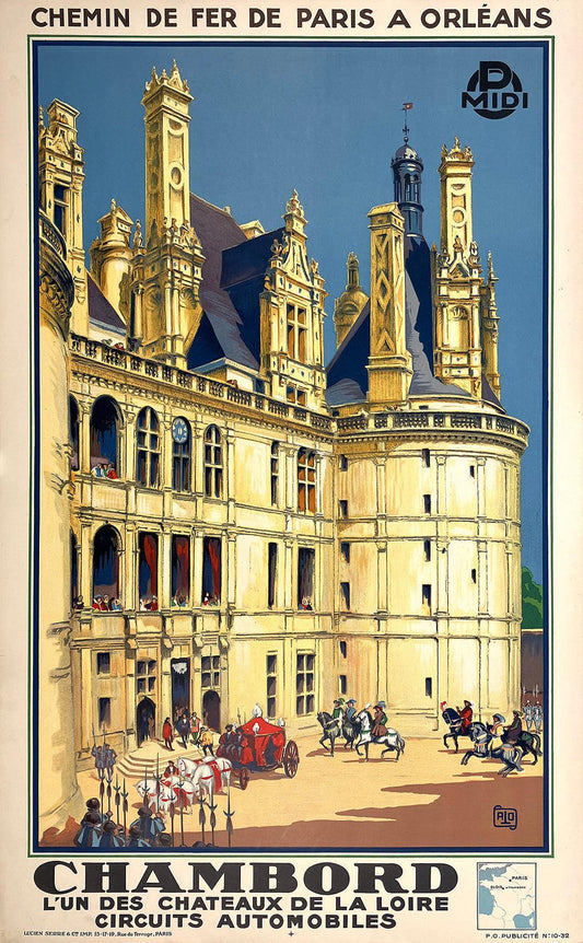 Original Vintage Chambord Poster by Alo 1932