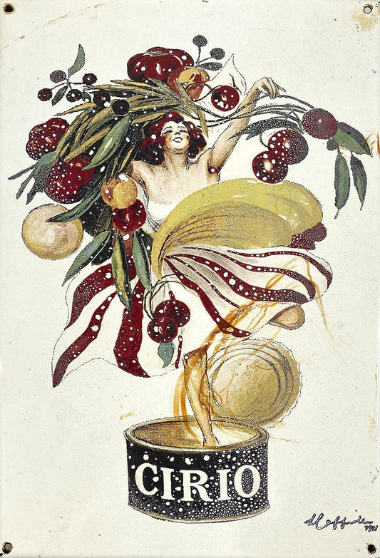 Origiinal Cappiello Metal Sign Cirio C1925 - Rare