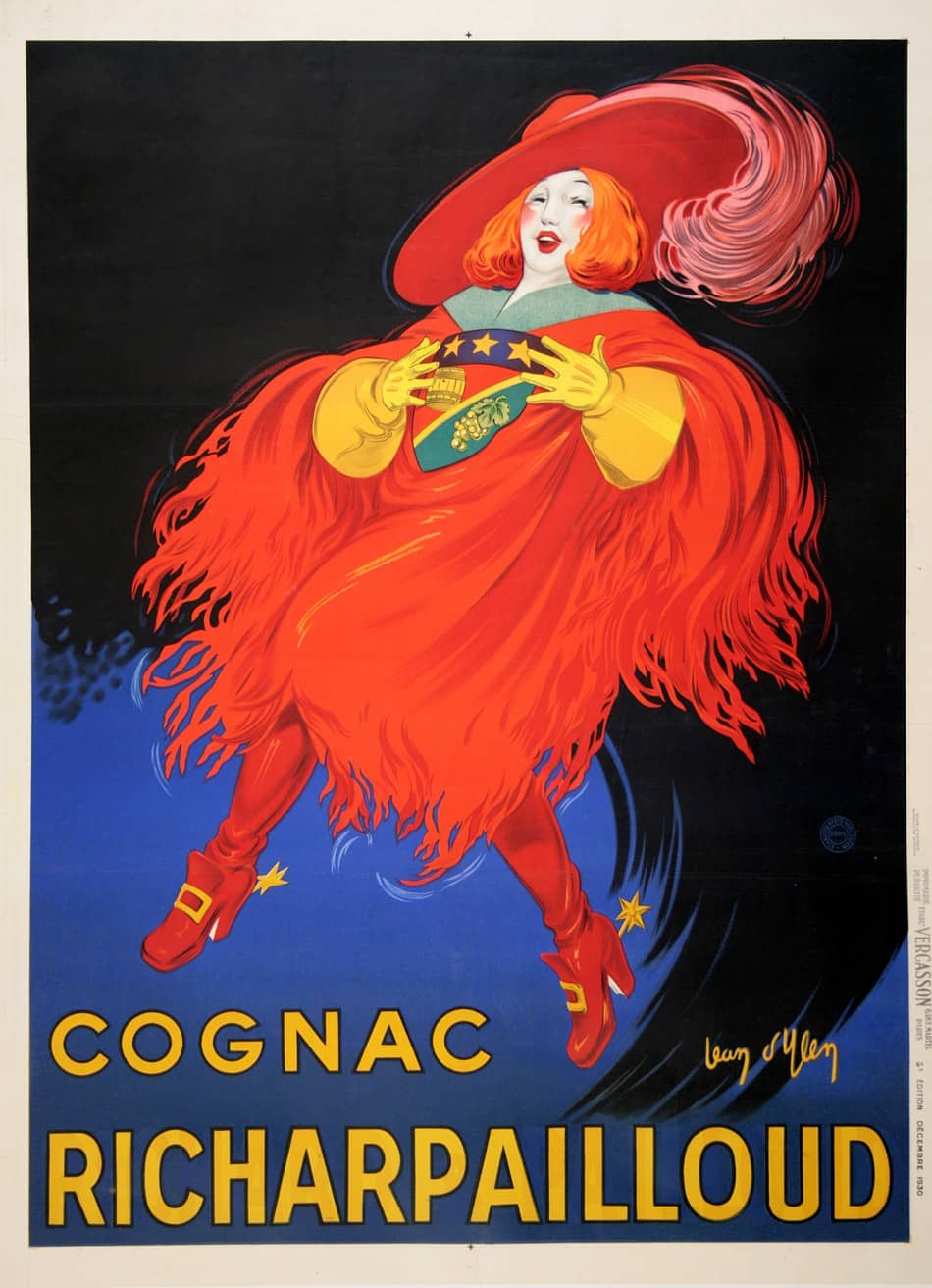 Cognac Richardpailloud Original Vintage Poster by Jean Dylen c1930