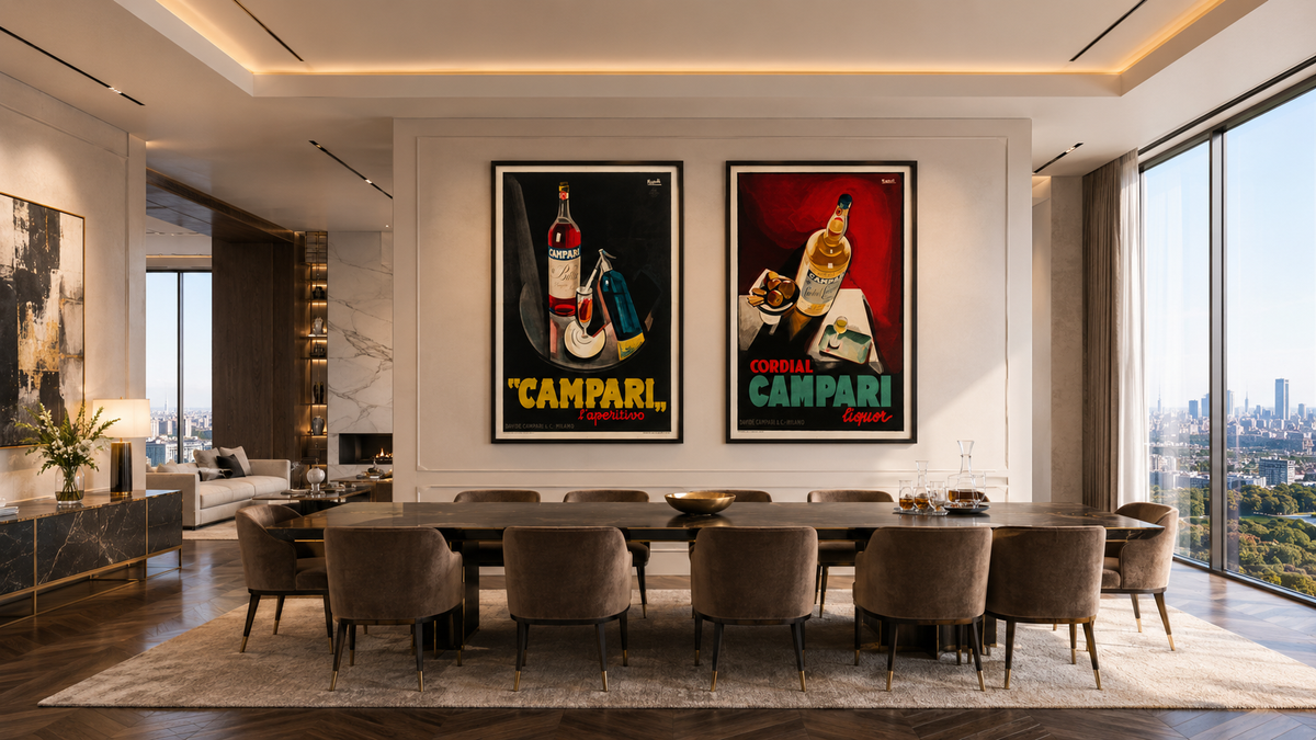 Bitter Campari - Nizzoli - Large Black