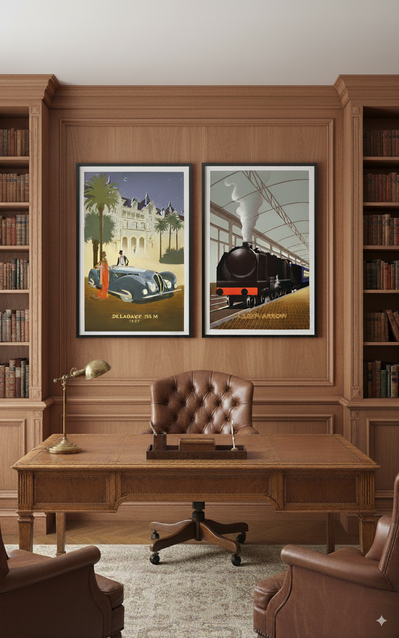 Delahaye by Fix Masseau Plate Signed