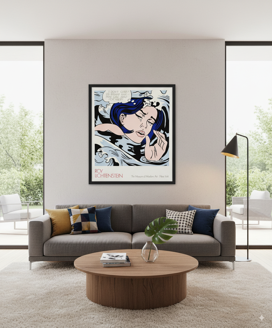 Drowning Girl - Lichtenstein