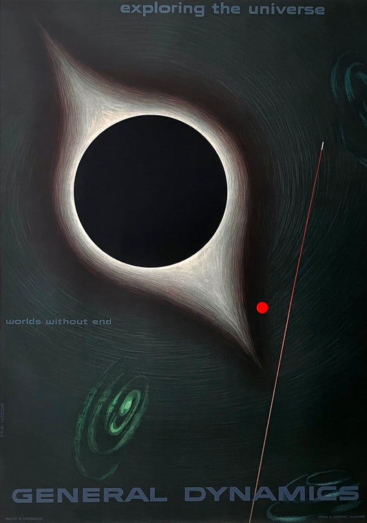 Original Vintage General Dynamics - Exploring The Universe by Erik Nitsche 1957