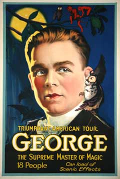 George - Triumphant American Tour - Great Magic Poster C1940