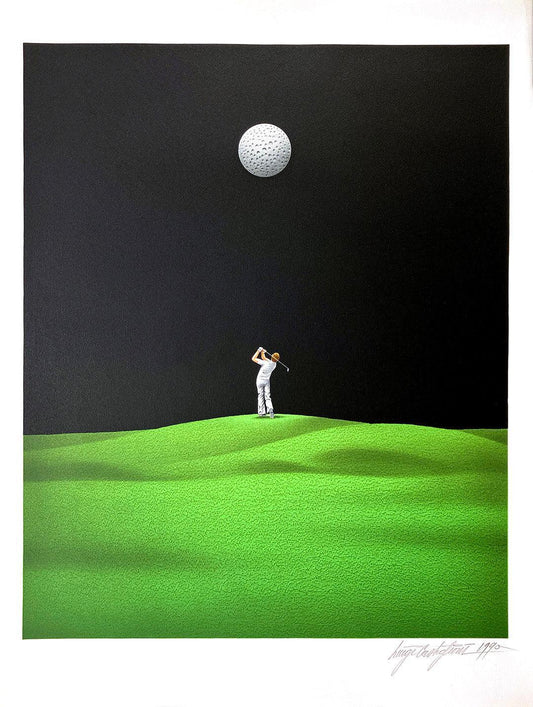 Original Serigraph Golf Hand Signed by Luigi Castiglioni