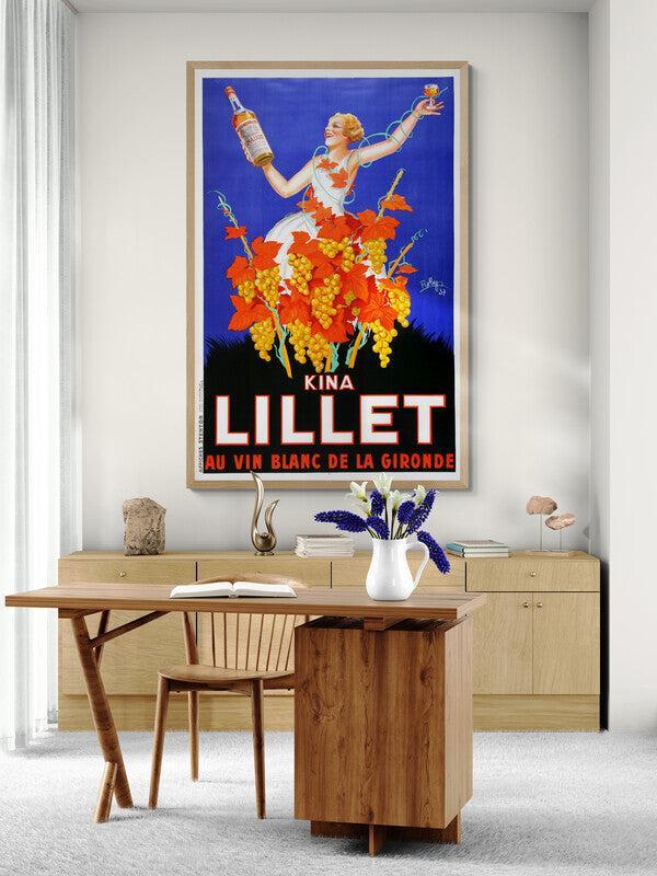 Kina Lillet 1937 Original Vintage Wine Poster by Robys
