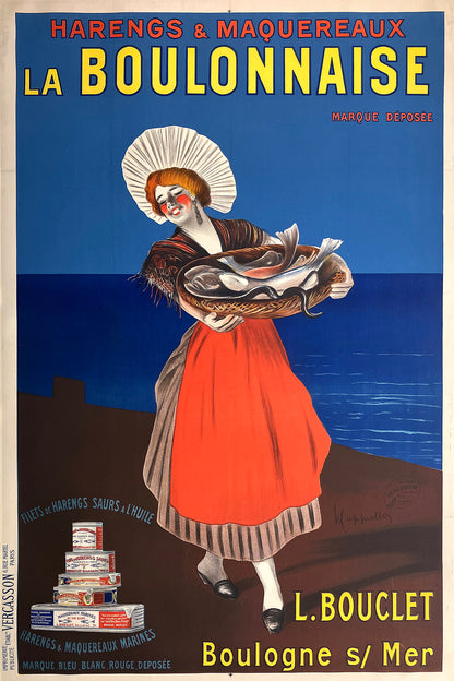 Original Vintage Poster by Leonetto Cappiello - La Boulonnaise 1912 - RARE!