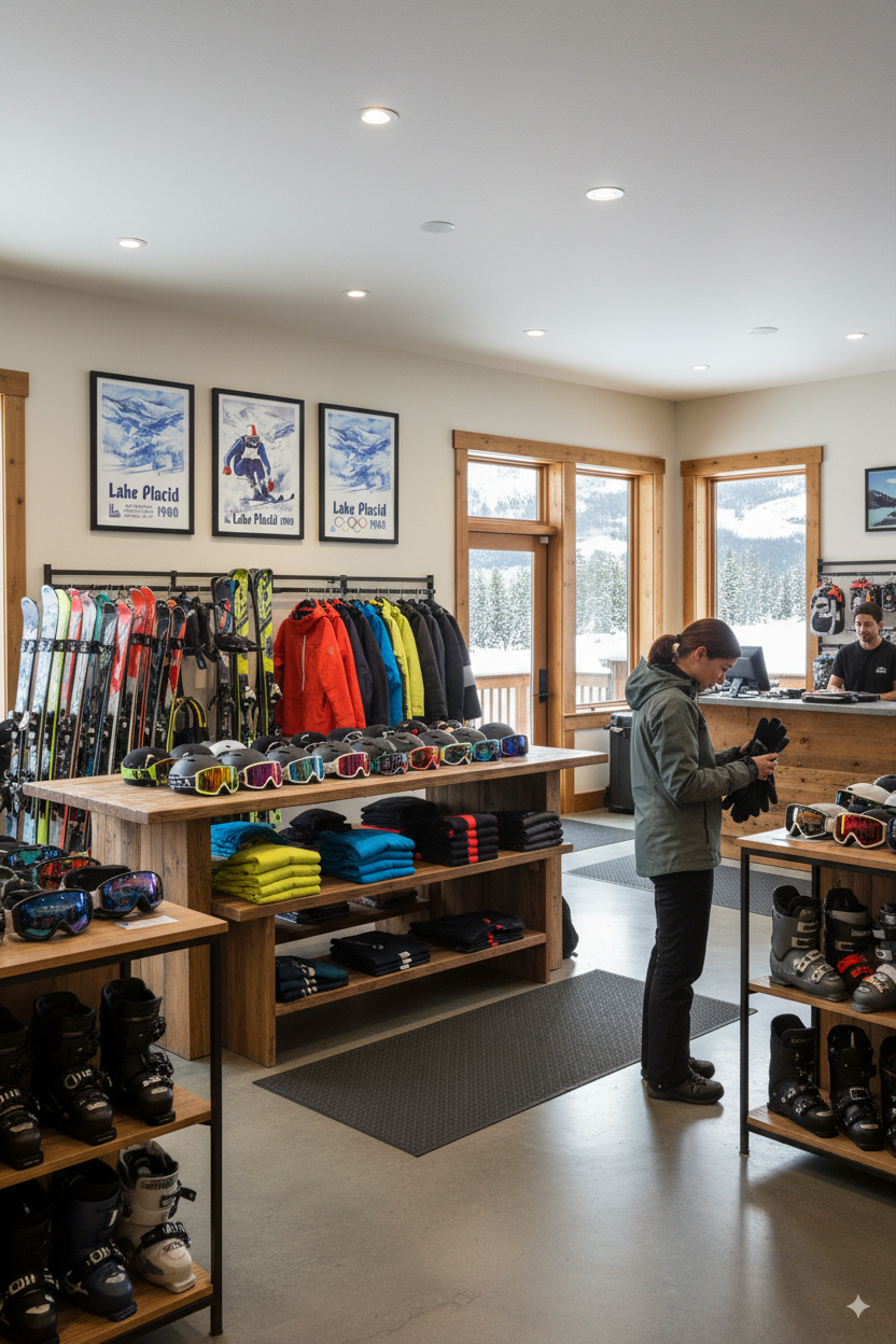 Lake Placid 1980 -  Skier Text