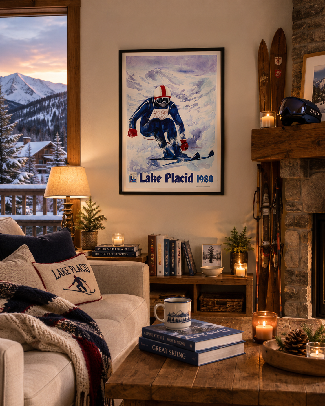 Lake Placid 1980 -  Skier Text