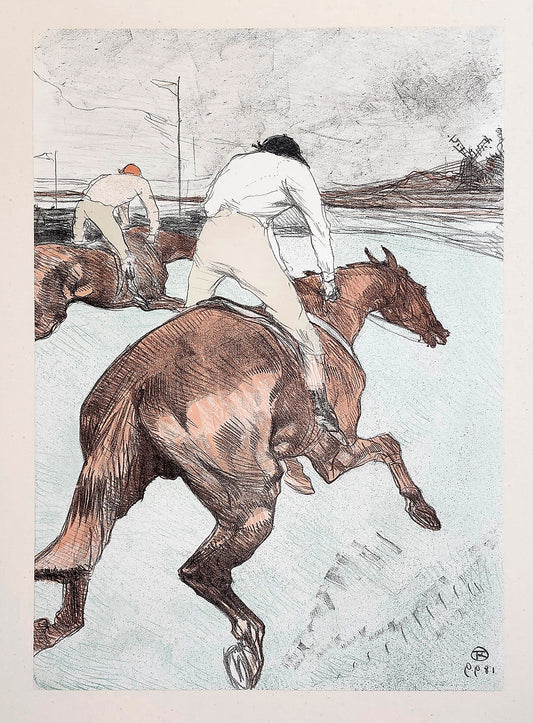 Rare Original Toulouse Lautrec Print Le Jockey 1899