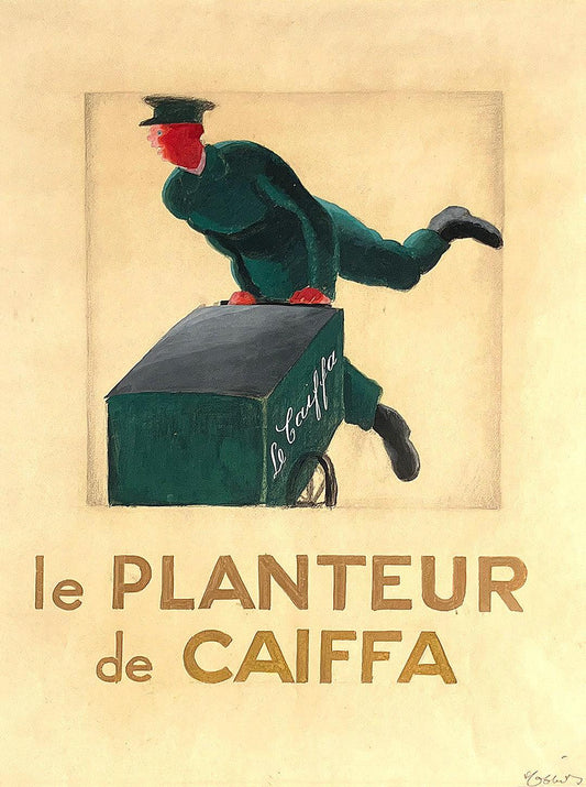 Le Planteur de Caiffa Coffee - Cappiello Maquette Framed