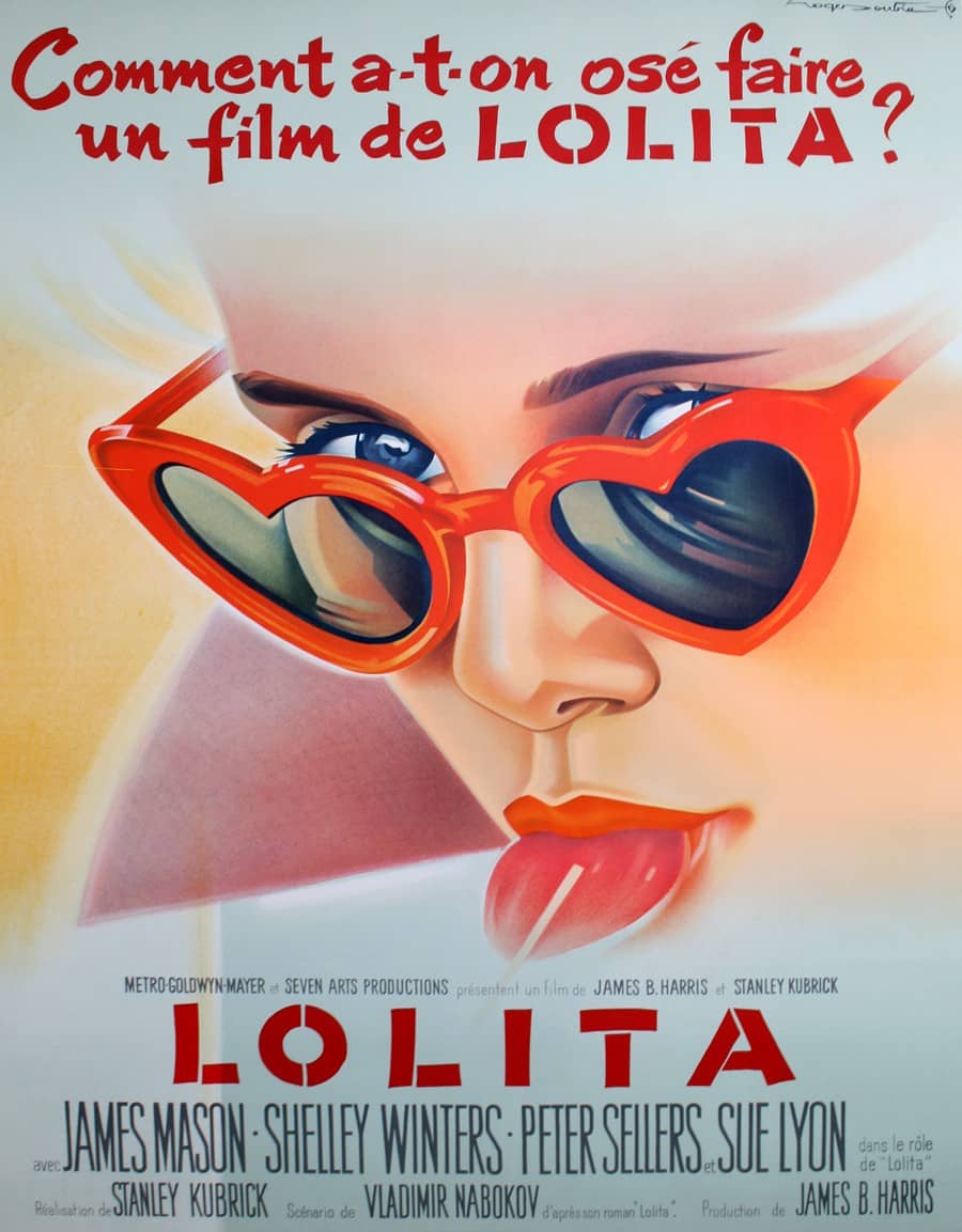 Lolita Movie Poster French Version by Roger Soubie 1962
