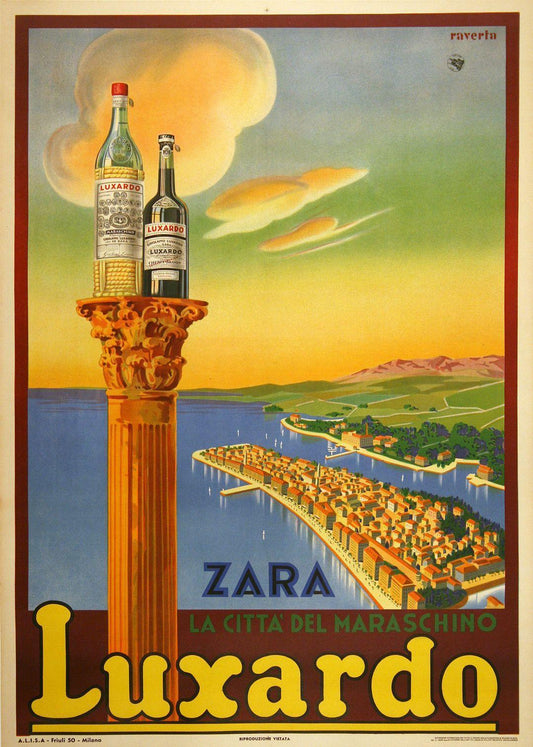 Original Italian Luxardo Pedestal Poster 1939 by Raverta